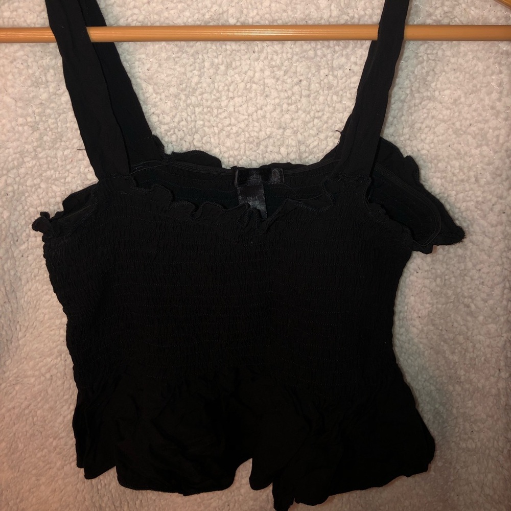 Black crop top